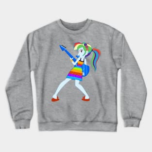 Rainbow Rocking Crewneck Sweatshirt